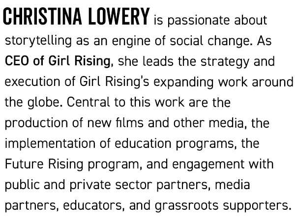 5 Questions With… Christina Lowery of GIRL RISING – Westport Country ...